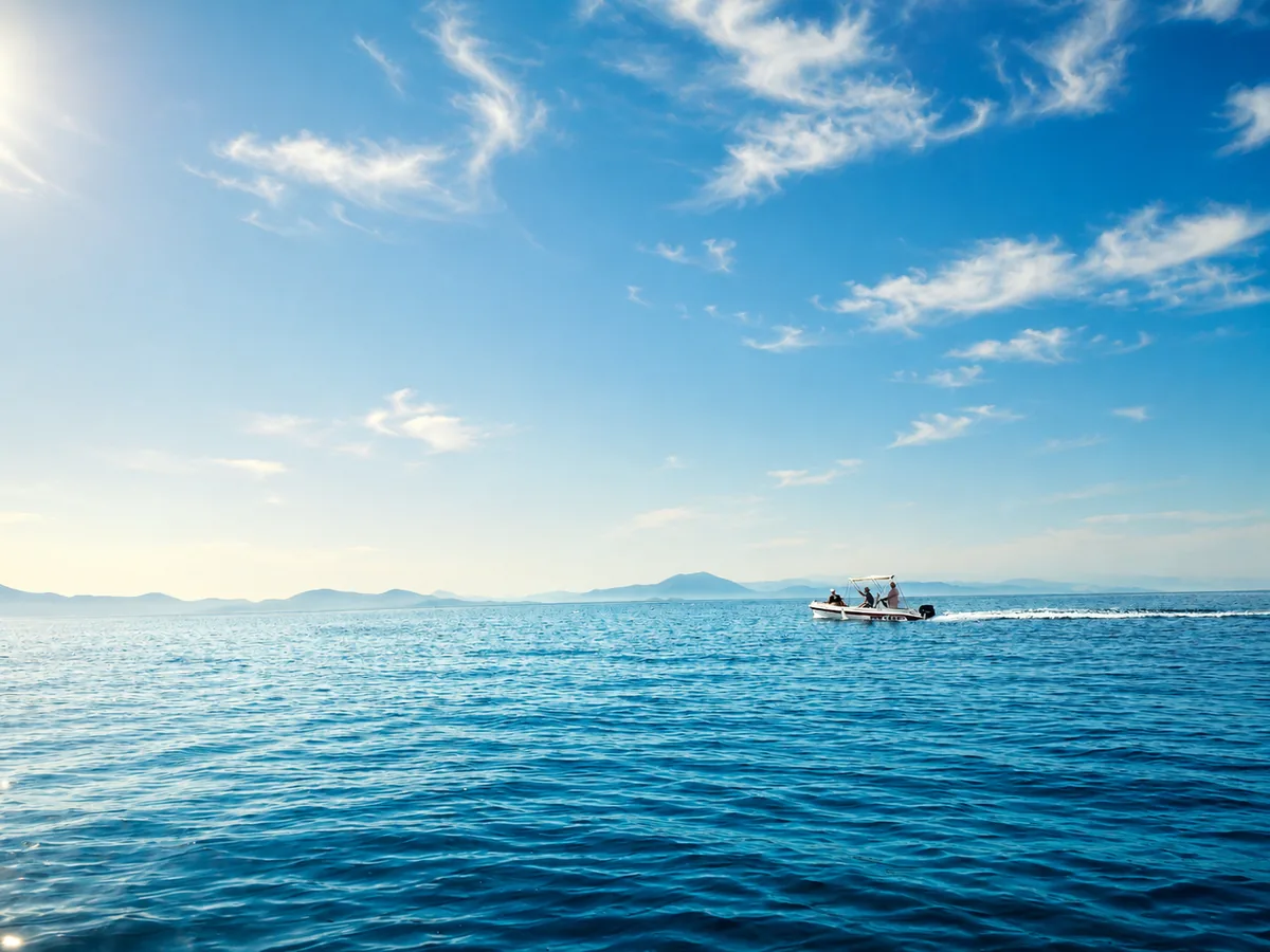 Small group on clear water