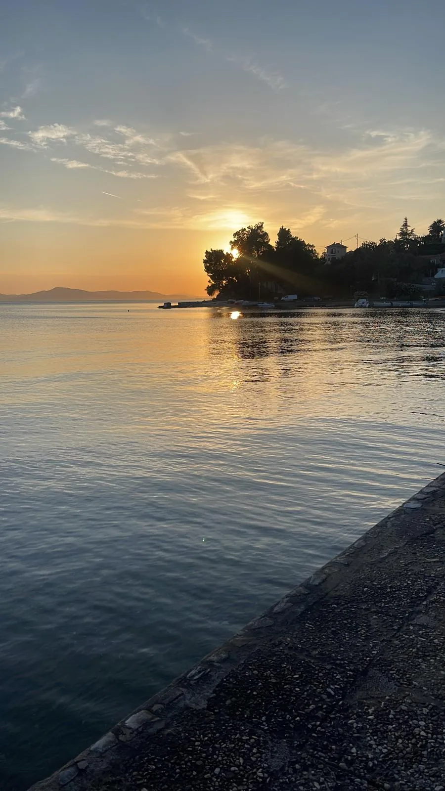 Sunset from the harbour
