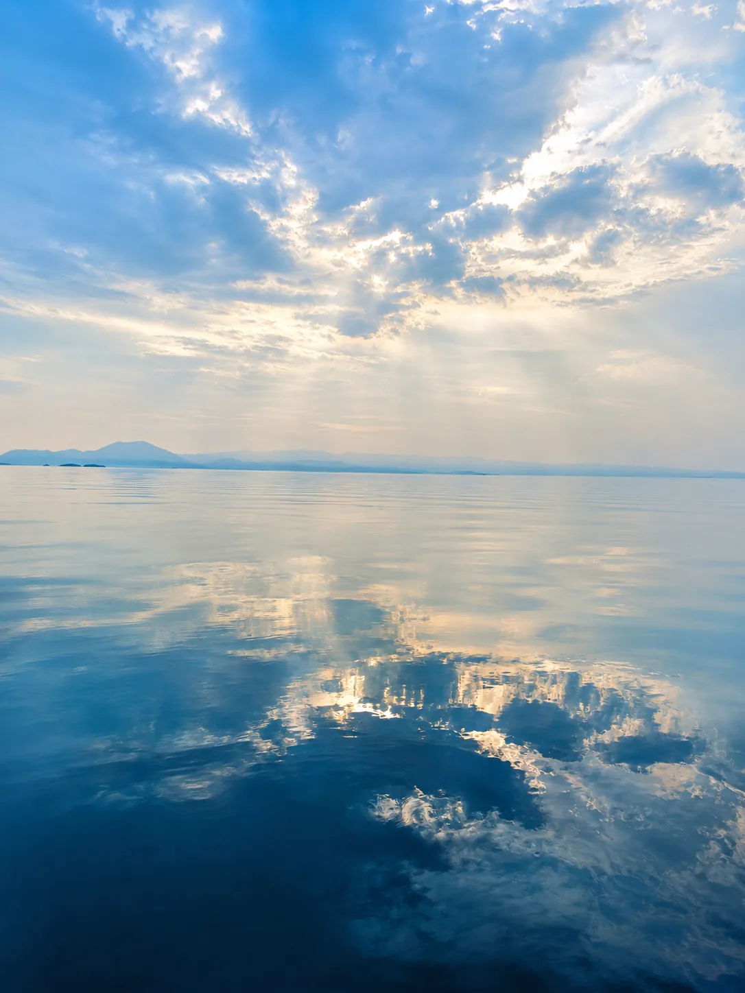 Sunset reflections on the water