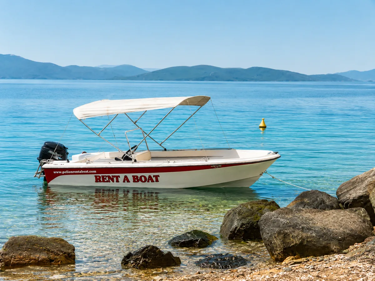 Boat in open water